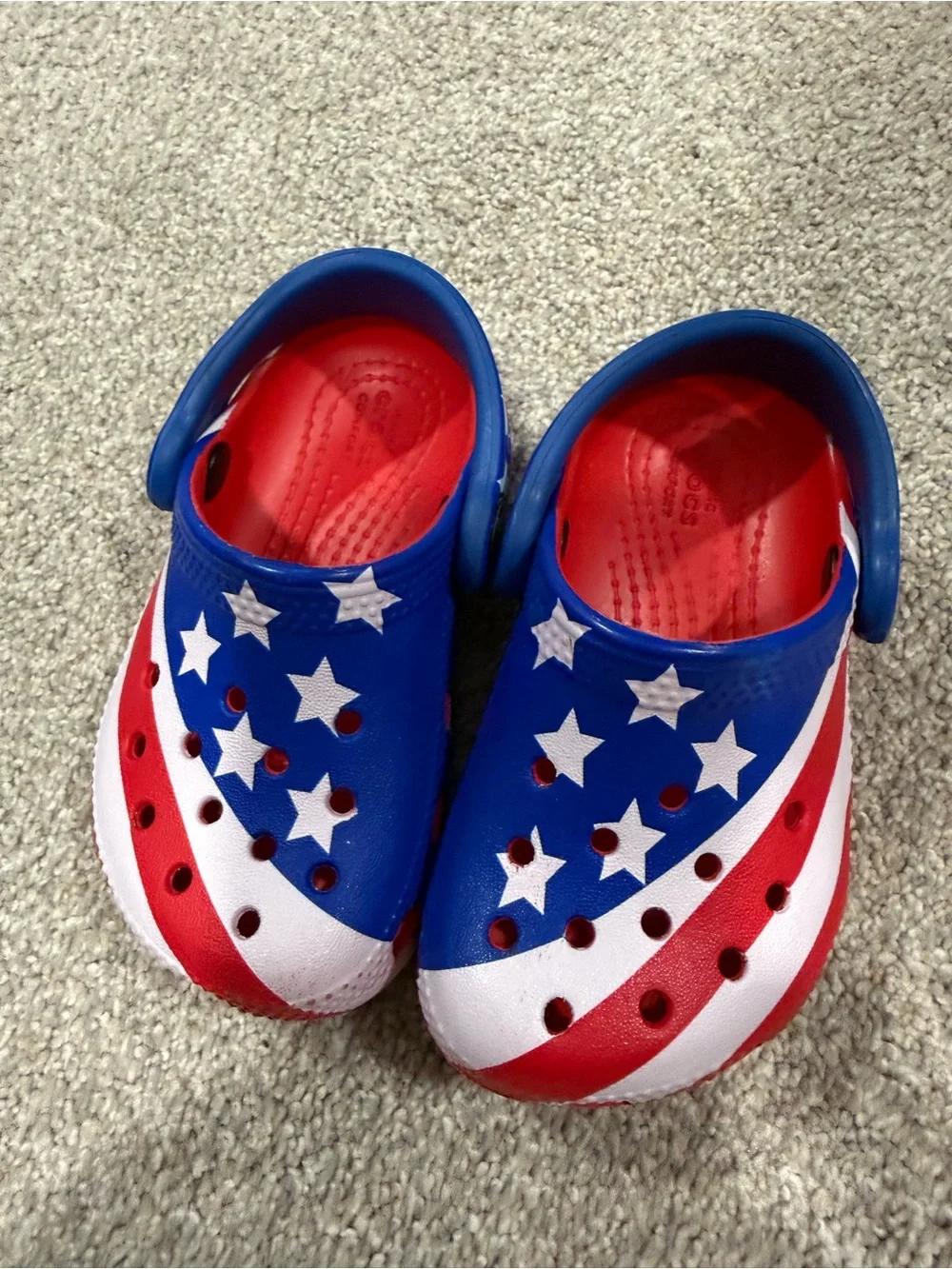 CROCS Kids Patriotic Star Clog in Blue/Red/White